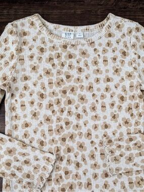 NWOT GAP Kids Tan & White White Floral Top